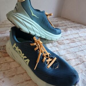 HOKA ONE ONE Rincon 3 Running Shoes Size 8.5, Deep Lagoon/Ocean Mist